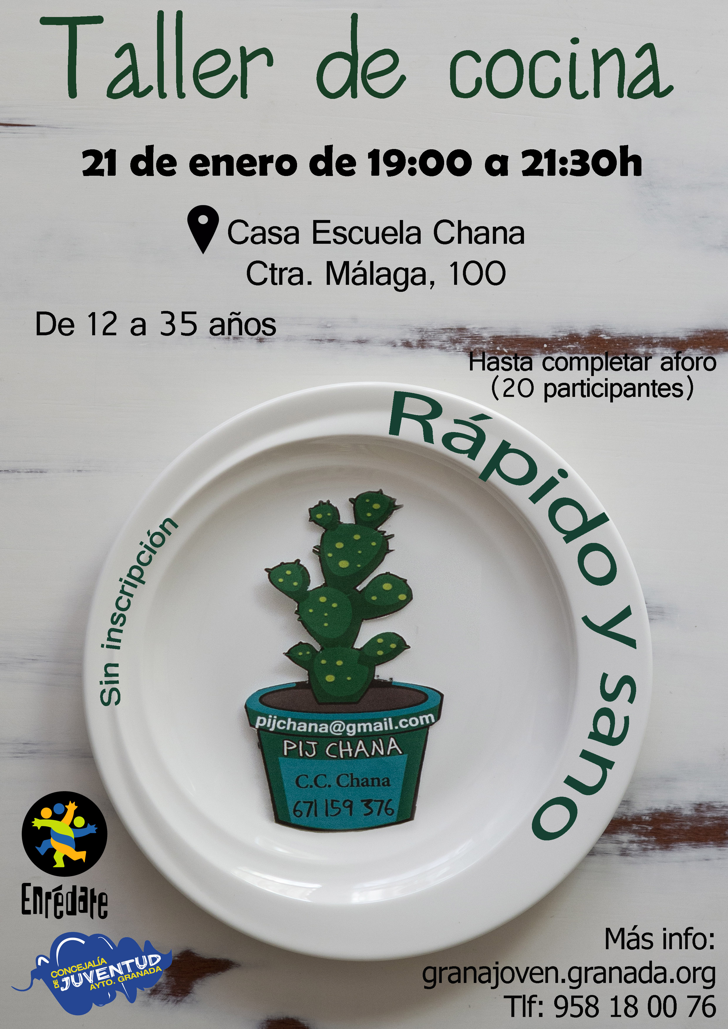 Enredate. Taller de Cocina